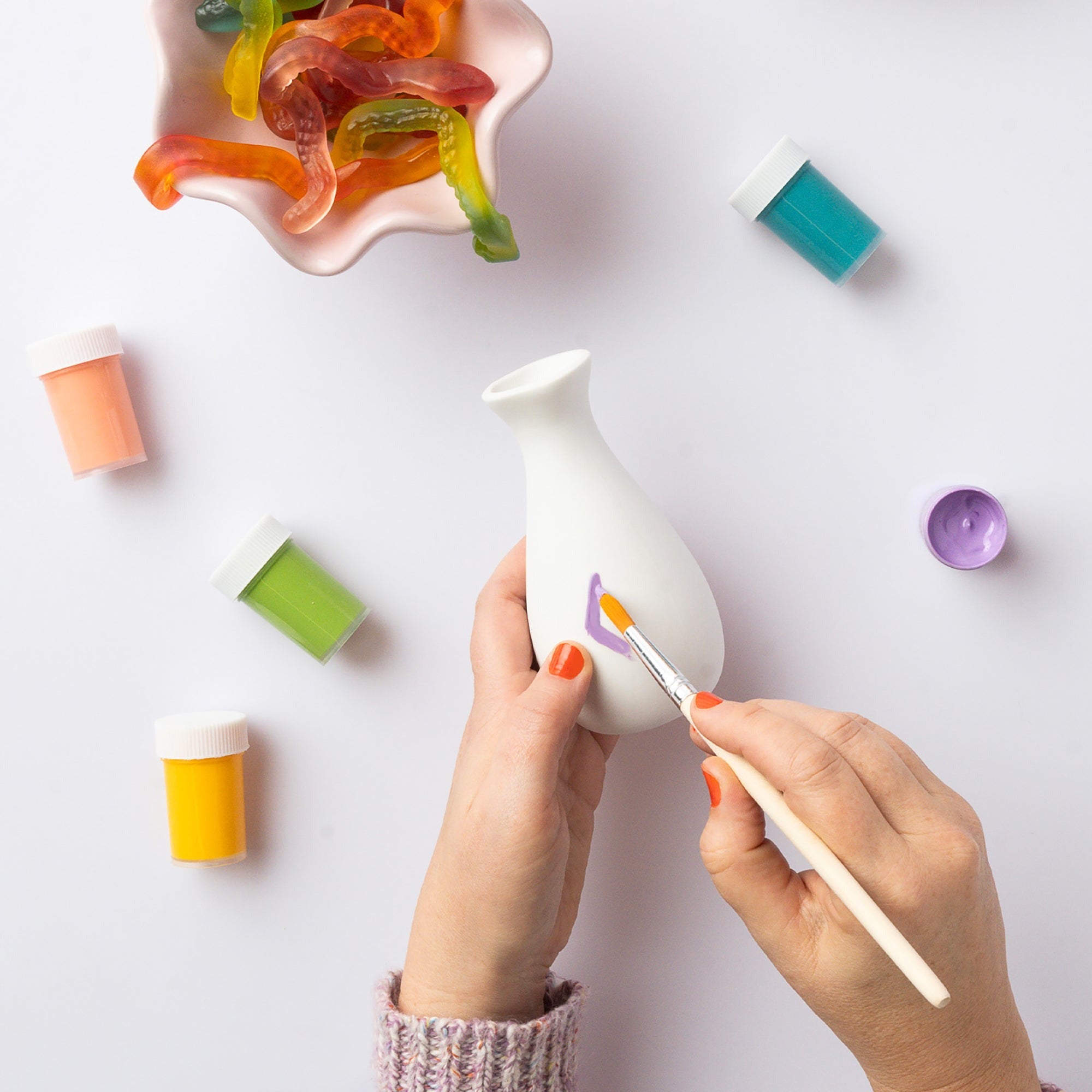 Journey Of Something Paint Your Own Vases DIY Ceramic Art Kit