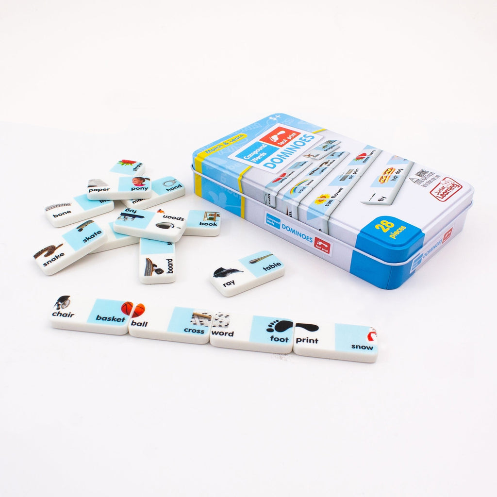 Junior Learning Compound Words Match & Learn Dominoes - Educational Toy - Set of 2