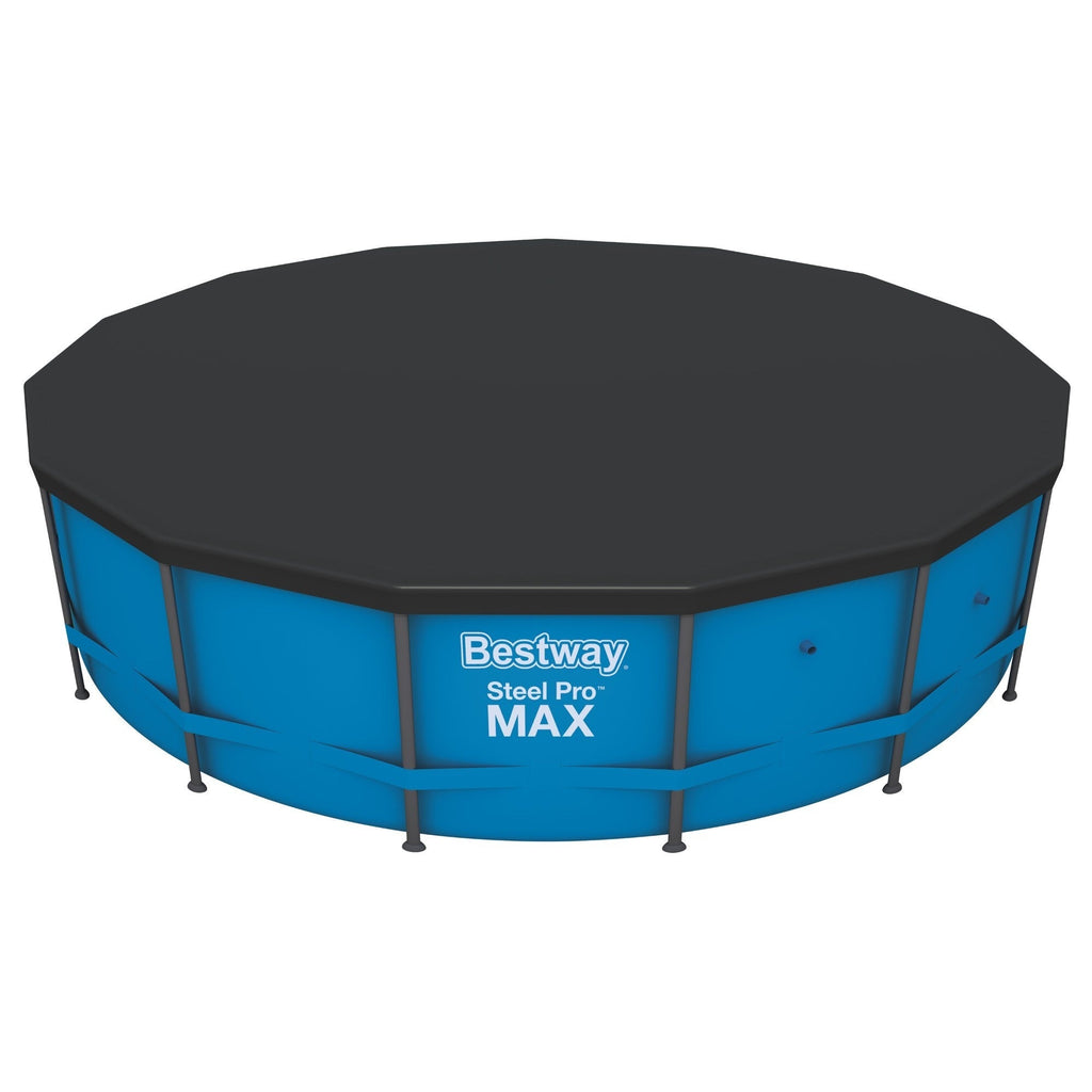 Flowclear Pool Cover For 10-Foot Pools With Drain Holes And Ropes