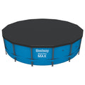 Flowclear Pool Cover For 10-Foot Pools With Drain Holes And Ropes