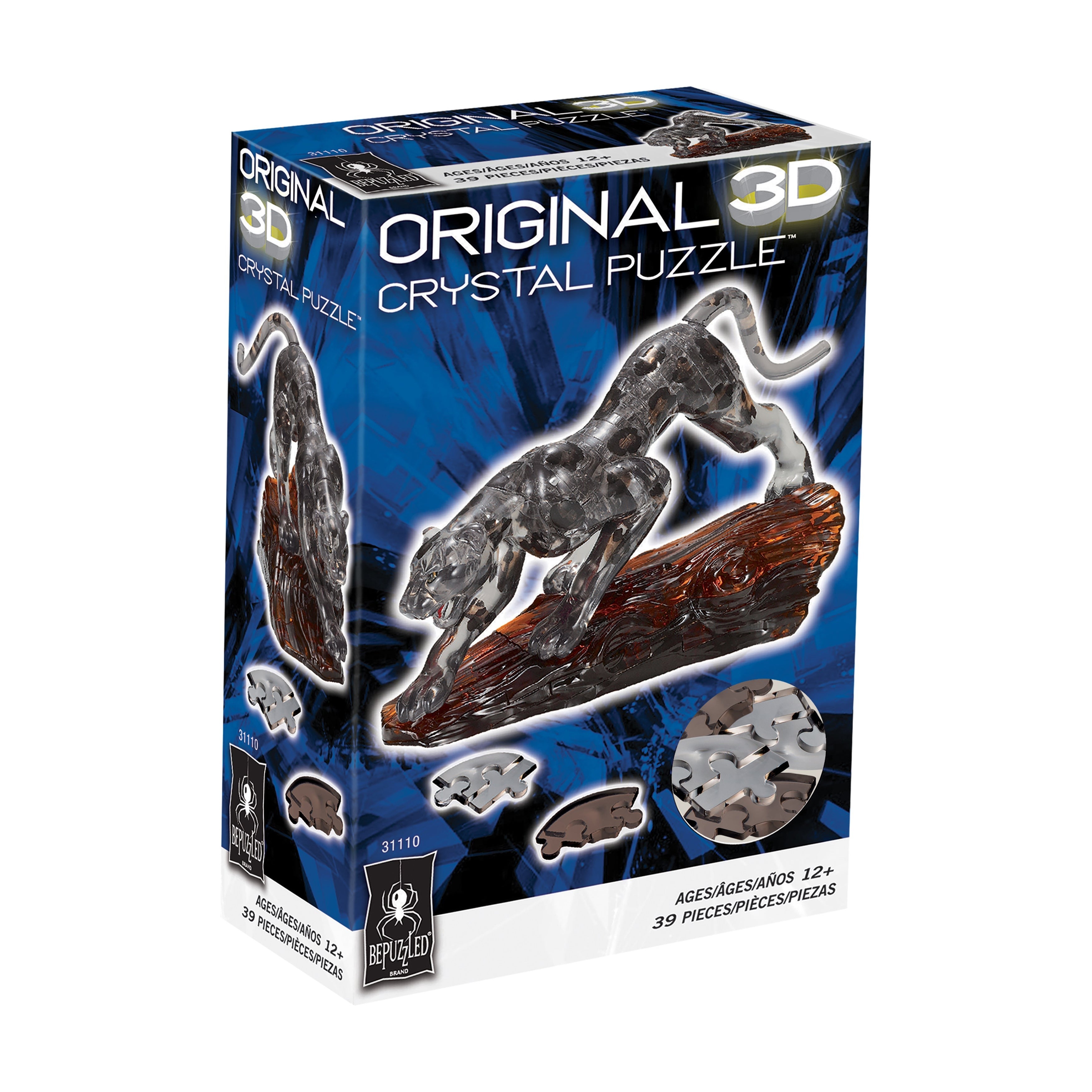 Black Panther 3D Crystal Puzzle - 39 Pieces