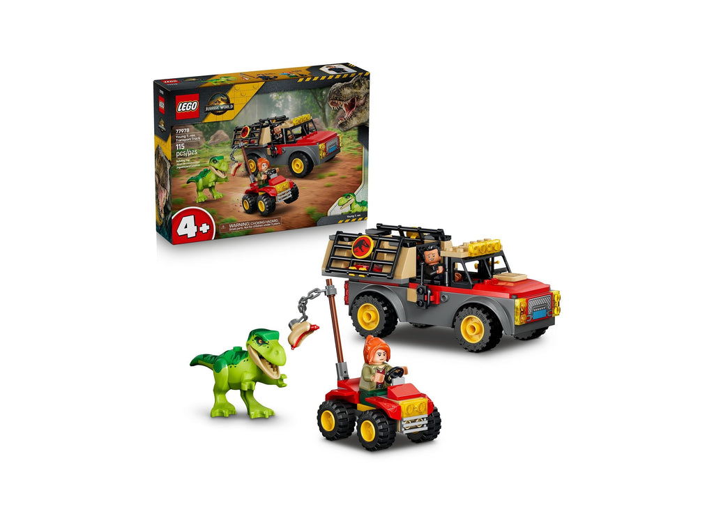 LEGO Jurassic World Young T. rex Transport Truck 115-Piece Building Set