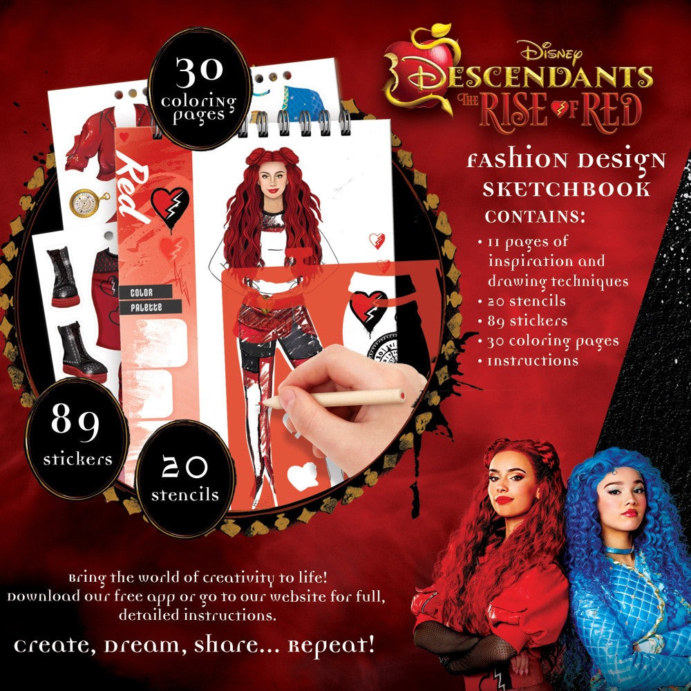 Make It Real Descendants 4 Rise of Red Fashion Design Sketchbook