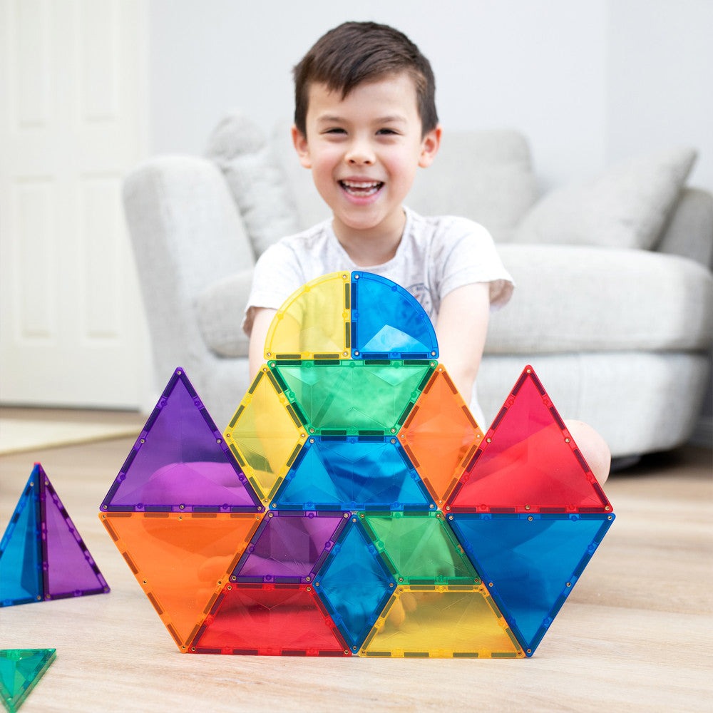 Connetix Magnetic Tiles Rainbow Shape Expansion Pack – 36 Piece Set