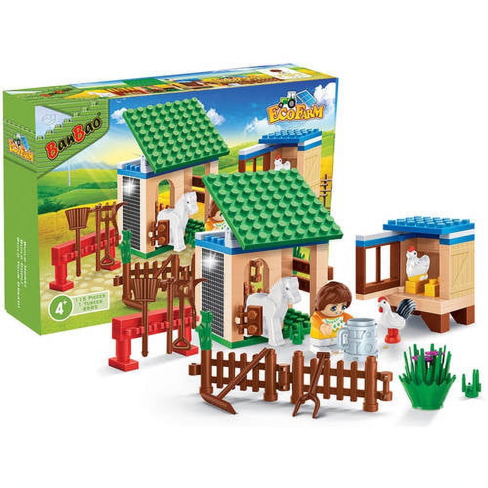 BanBao Animal Farm Adventure STEM Building Kit - 115 Pieces