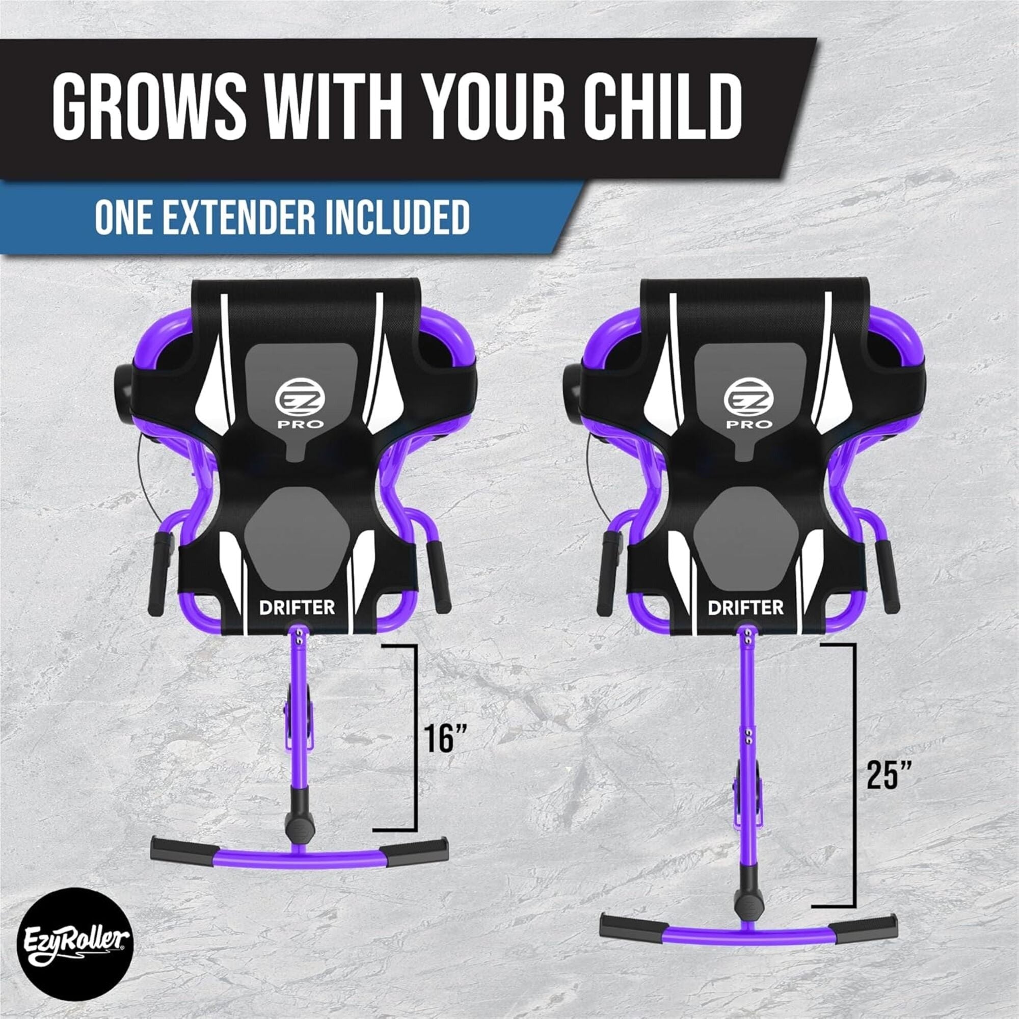 EzyRoller Drifter Pro X Pedal-Free Ride-On with Drifting Mechanism