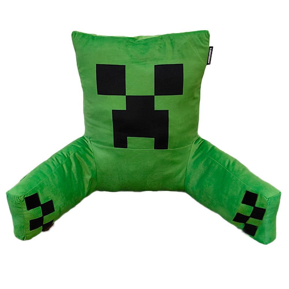Minecraft Creeper Character Lounge Relax Pillow with Armrests