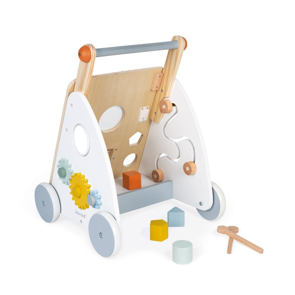 Janod Sweet Cocoon - Multi-Activity Wooden Baby Walker