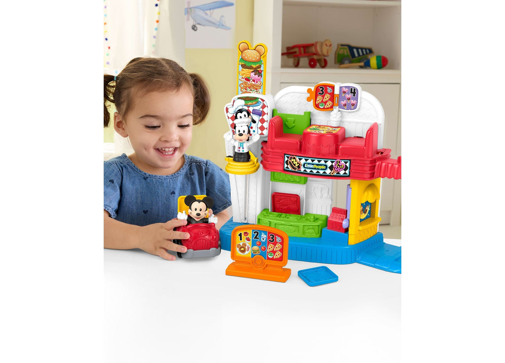 Fisher-Price Mickey And Goofy Silly Sounds 7-Piece Diner Playset