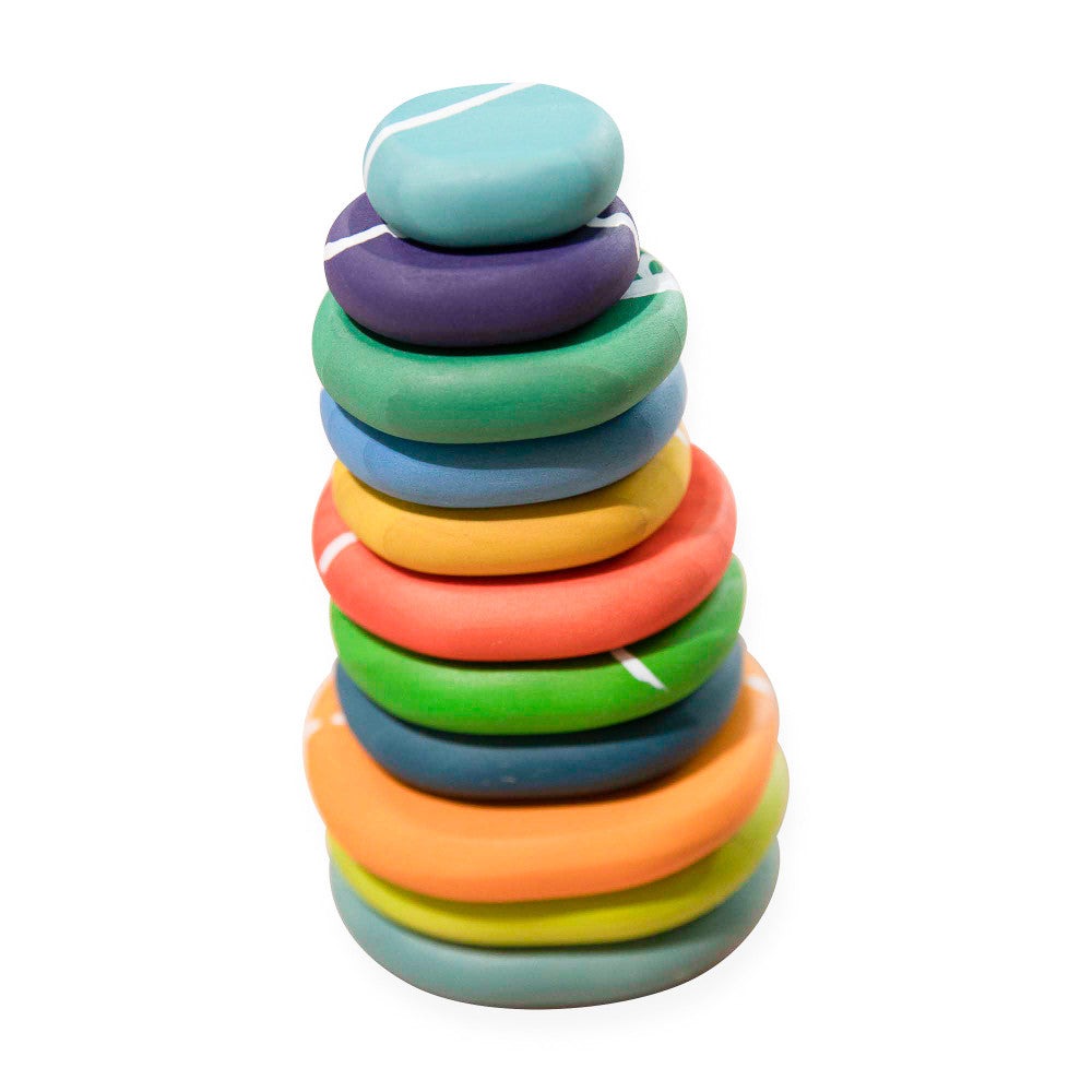 The Freckled Frog Playful Pebbles – Colorful Stacking Set