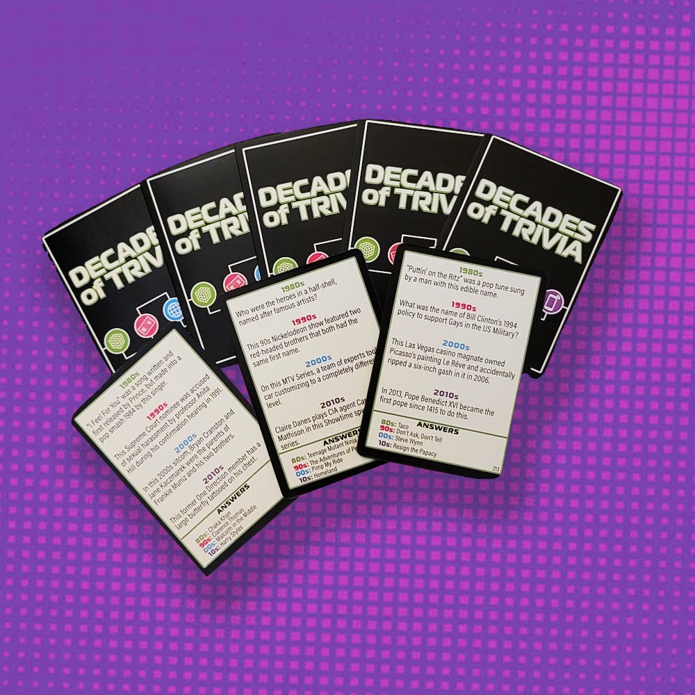 Decades of Trivia Game - Nostalgic Pop Culture Quiz