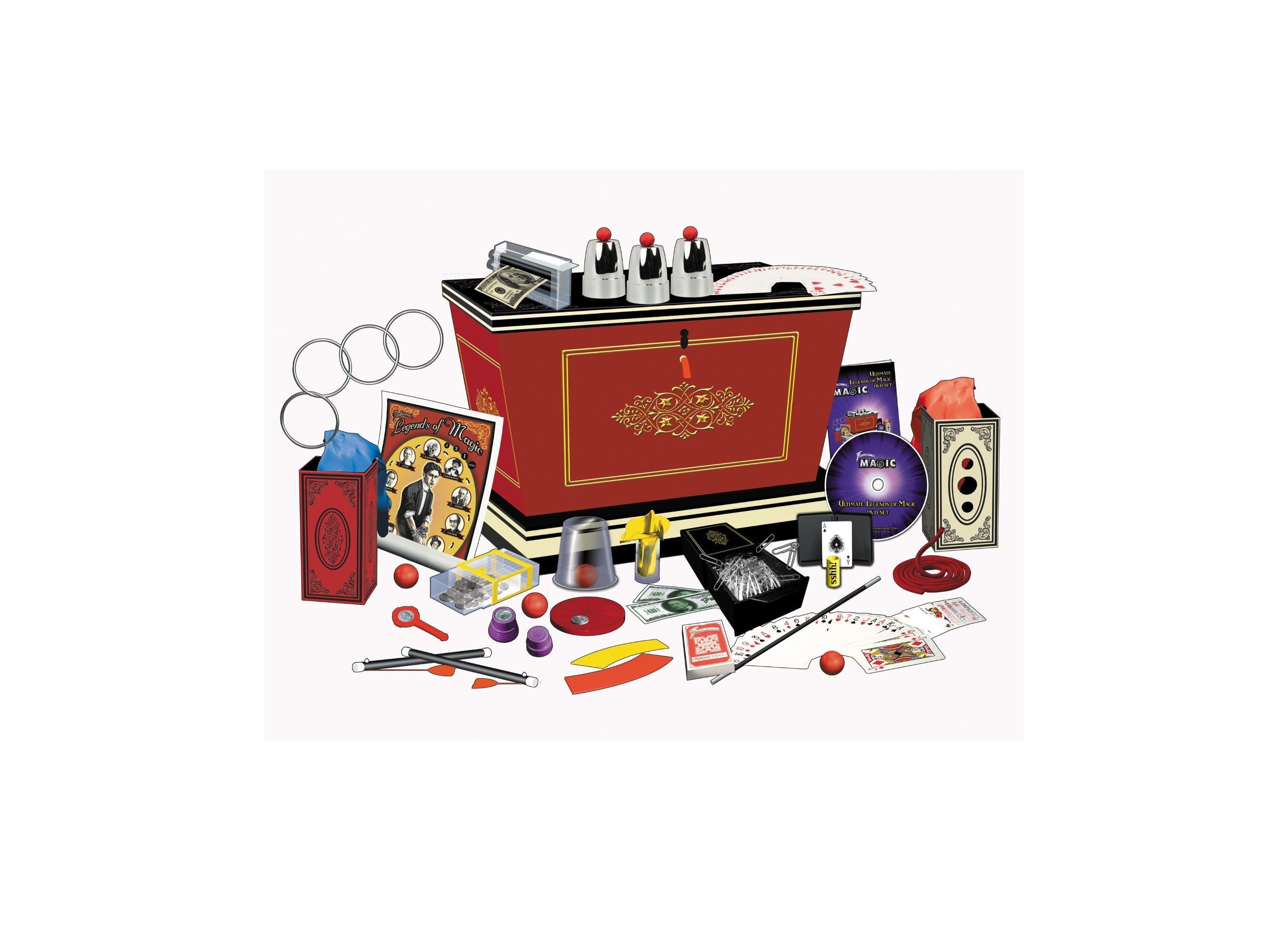 Fantasma Magic Legends Of Magic Show Collector's Edition 450 Illusions Kit With DVD