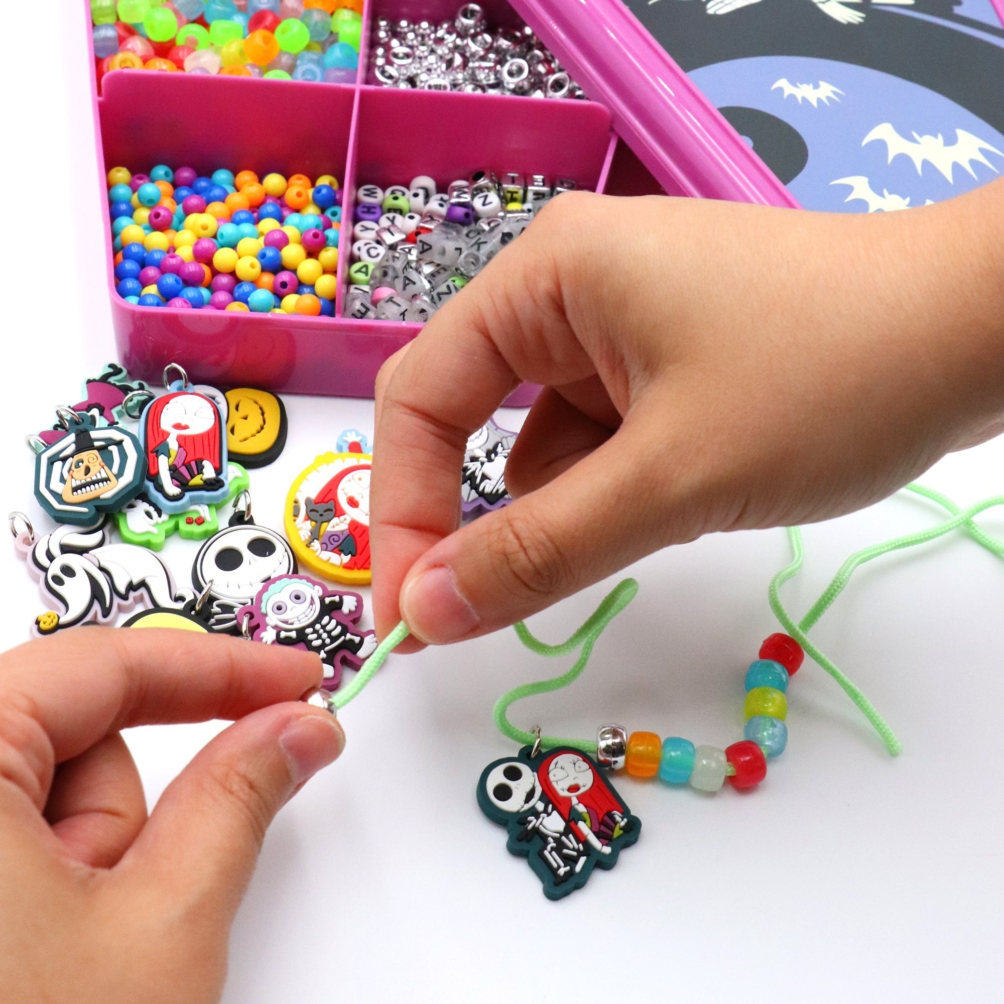 Nightmare Before Christmas Glow-In-The-Dark Jewelry Activity Set - Over 1,000 Pieces