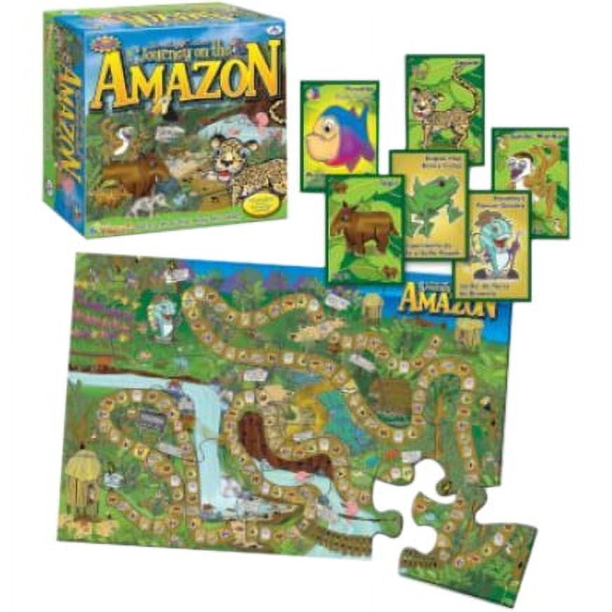 JOURNEY ON THE AMAZON PLAYZZLETM Interactive Bilingual Board Game