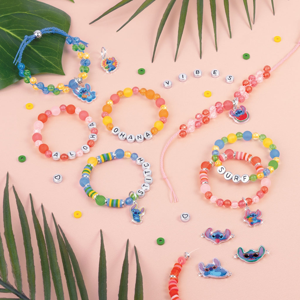 Make It Real Disney Stitch Craft Along Storybook & DIY Jewelry Kit - 1865-Piece Set