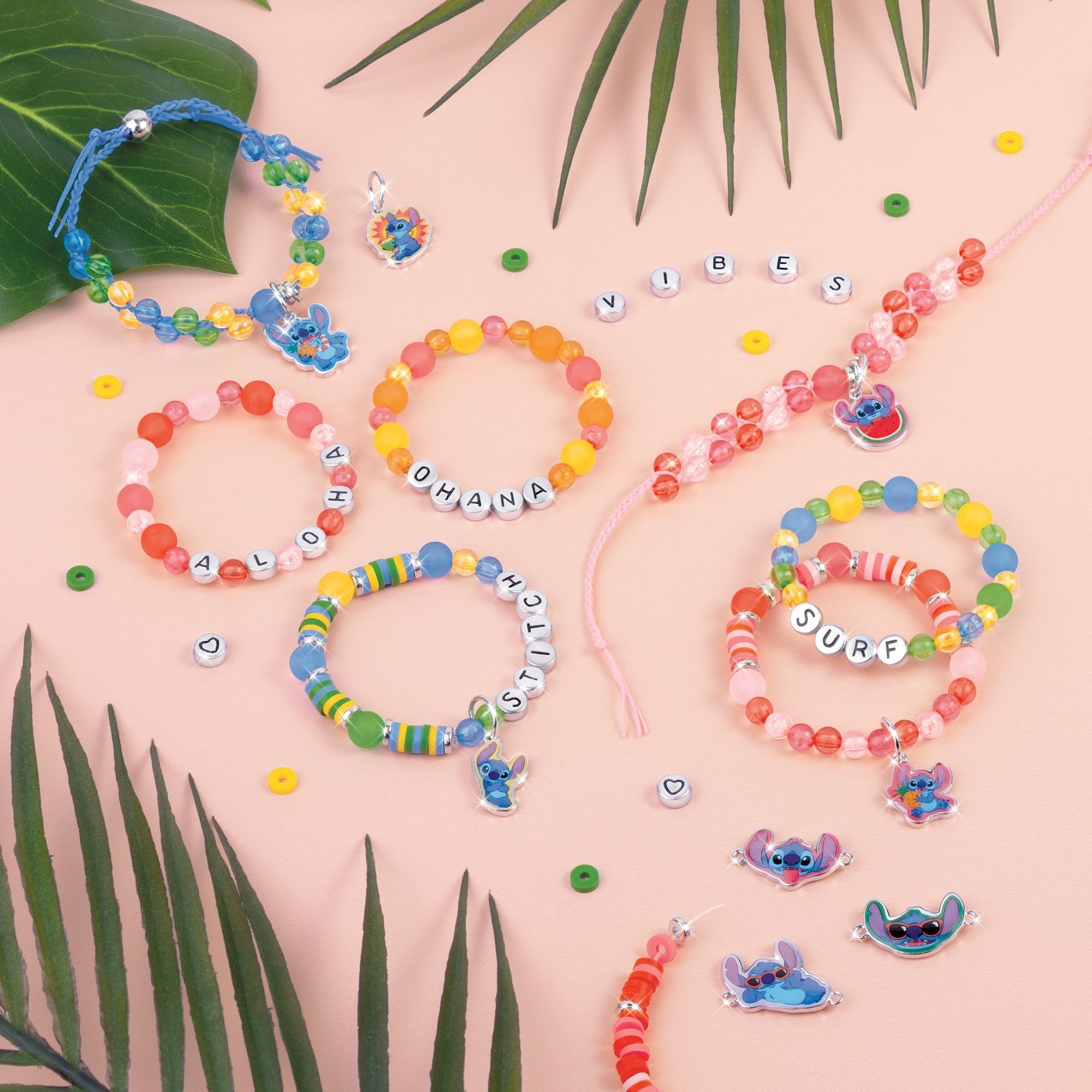 Make It Real Disney Stitch Craft Along Storybook & DIY Jewelry Kit - 1865-Piece Set