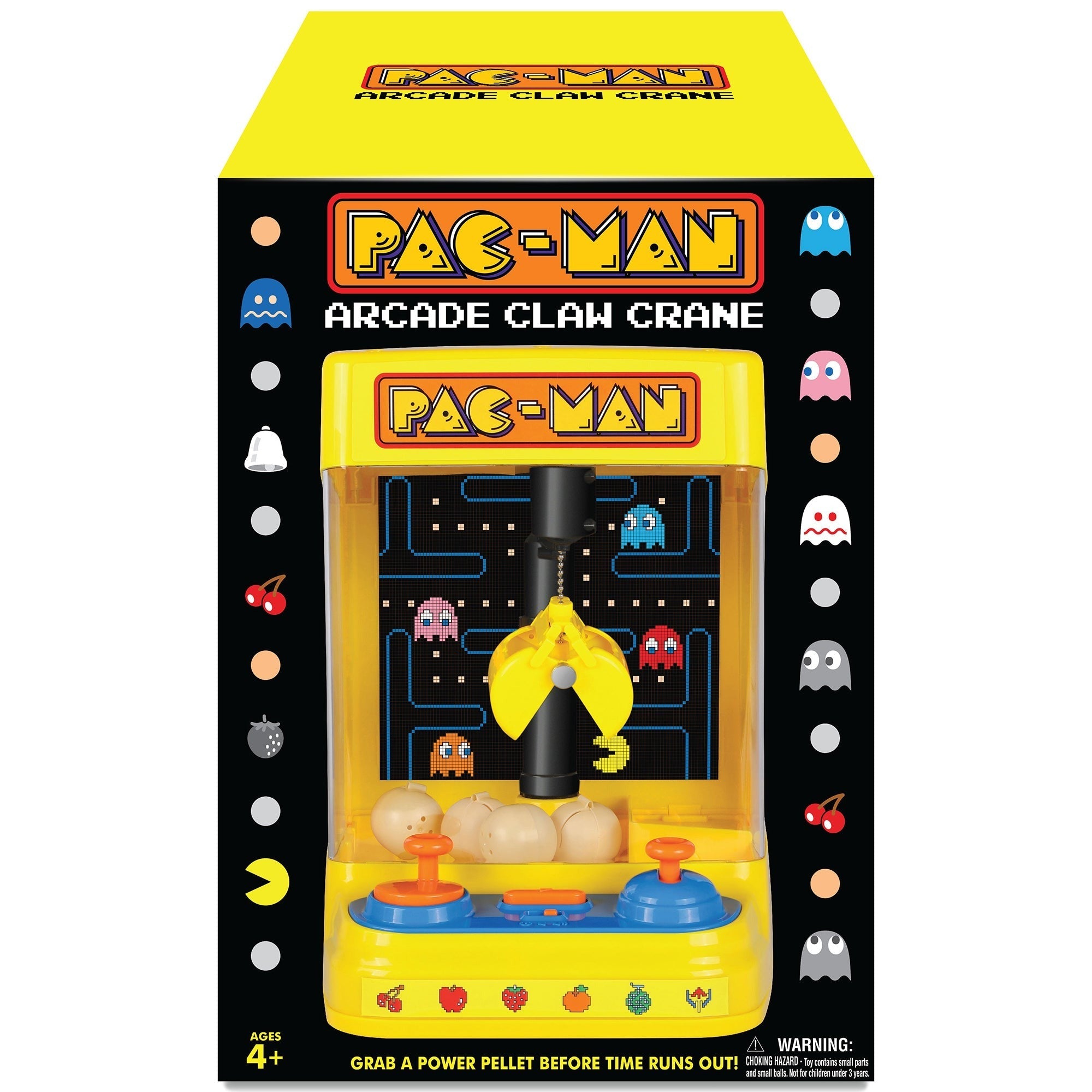 Pac-Man Tabletop Claw Crane Arcade Game With Lights And Sound