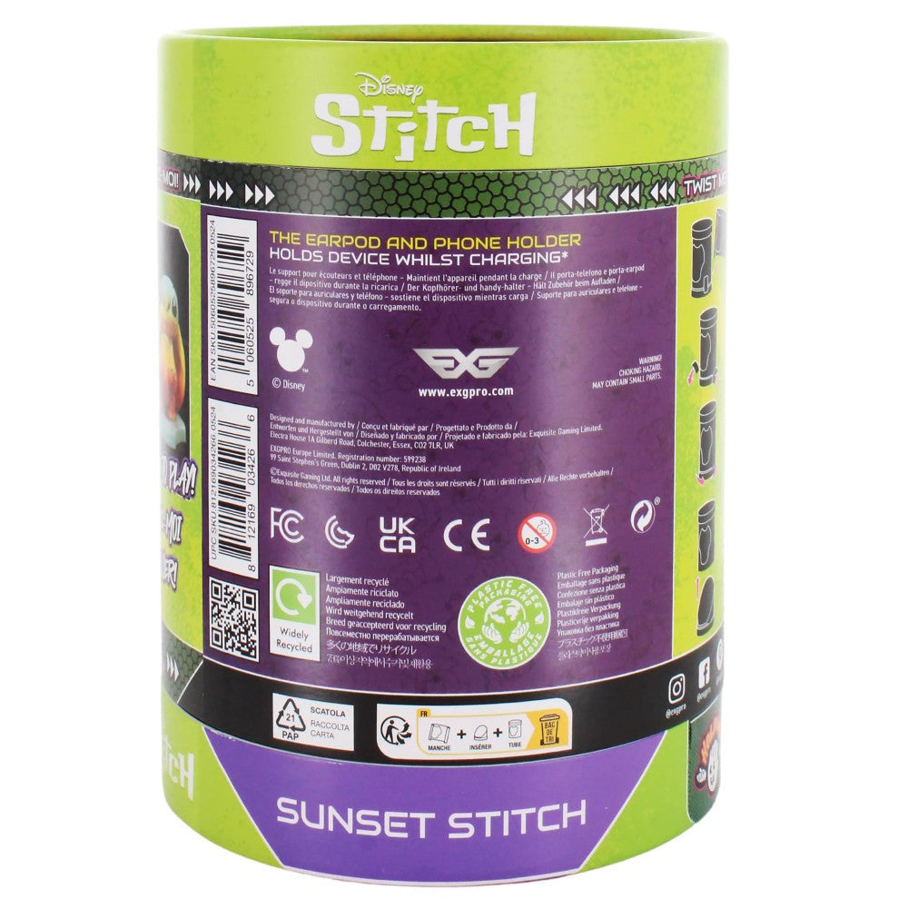 Exquisite Gaming: Lilo & Stitch Sunset Stitch Earbud & Phone Holder