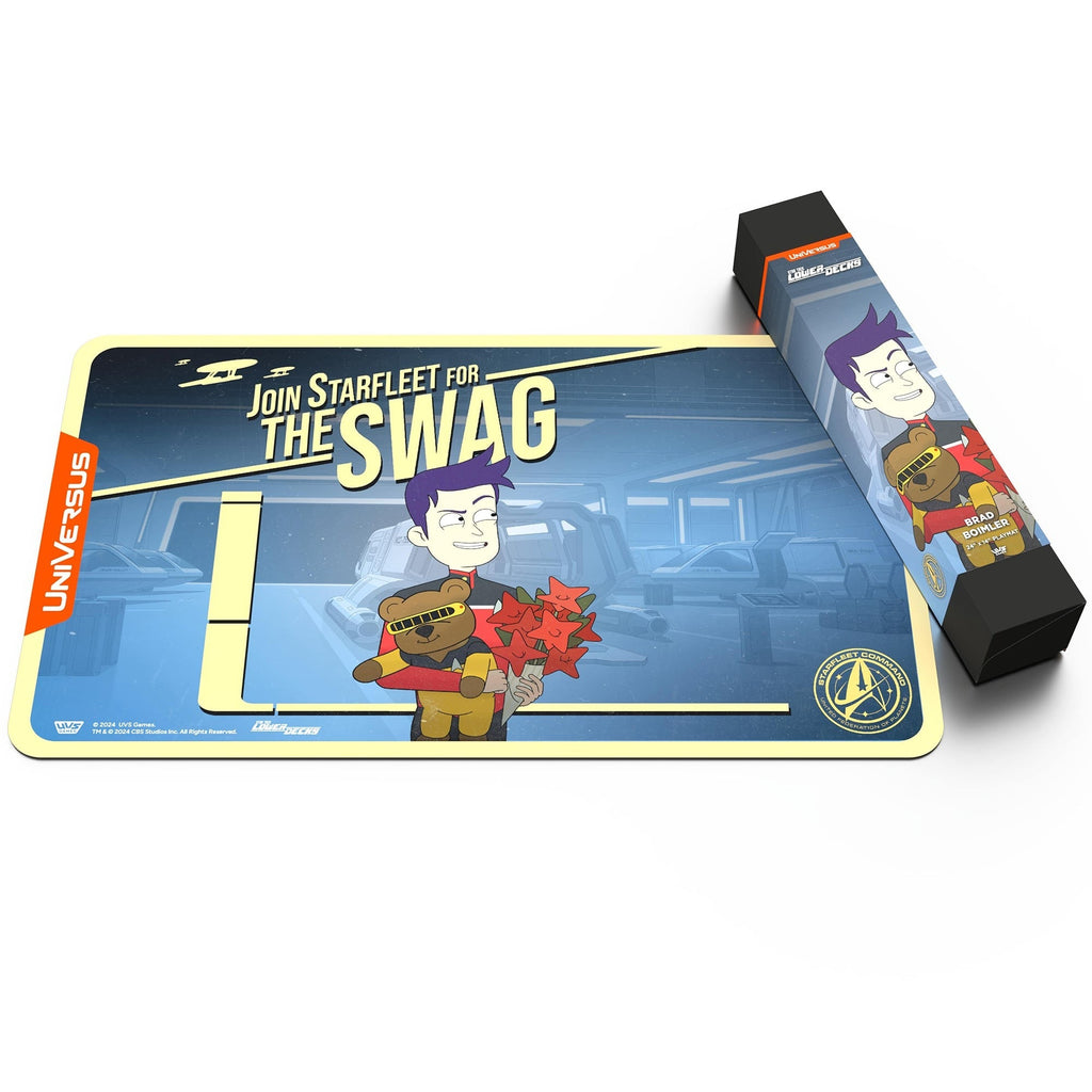 Star Trek Lower Decks Brad Boimler Playmat - 24x14" Neoprene Mat, Tabletop Card Game Accessory, Officially Licensed by UVS Games