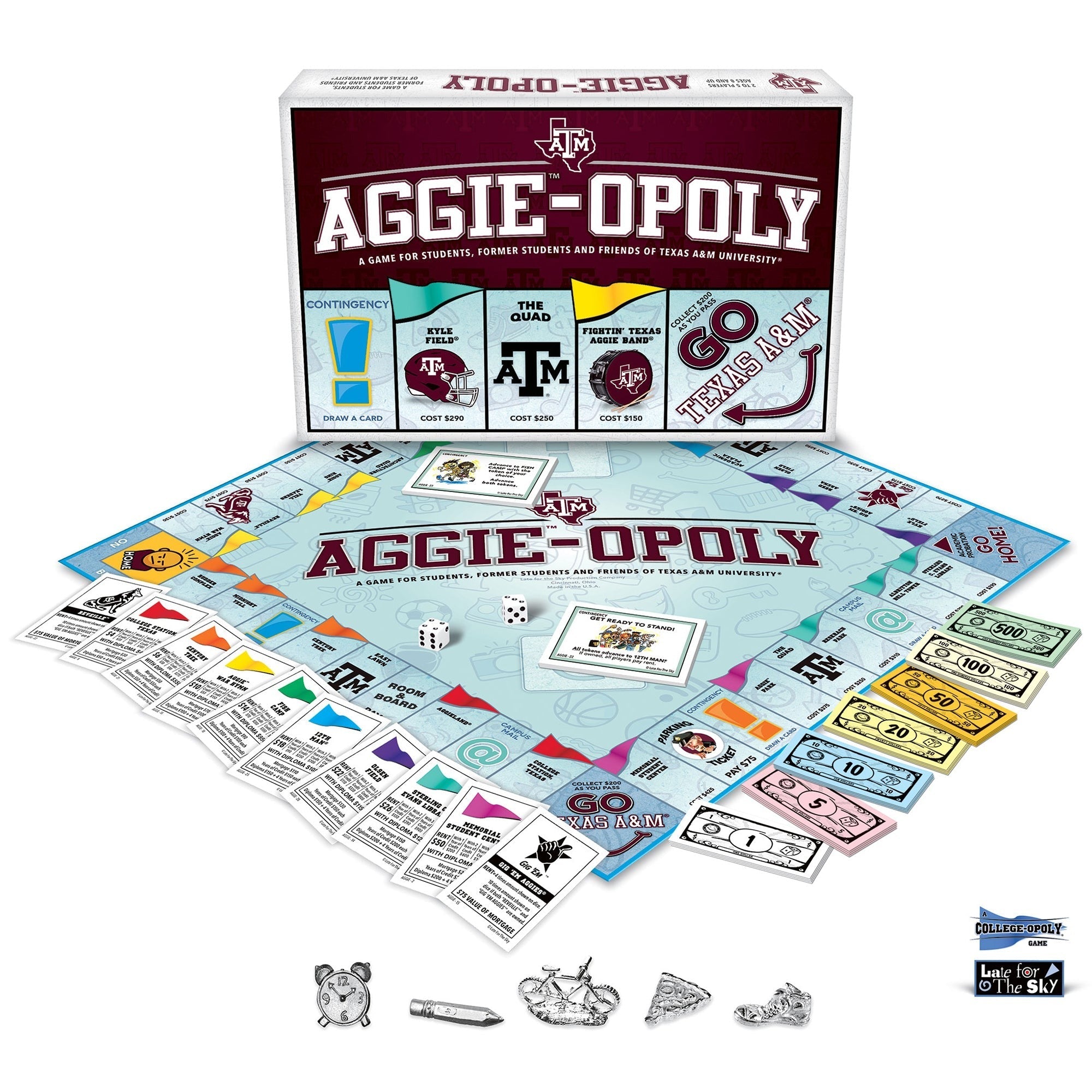 Texas A&M Aggie-Opoly Board Game - Opoly-Style Family Game