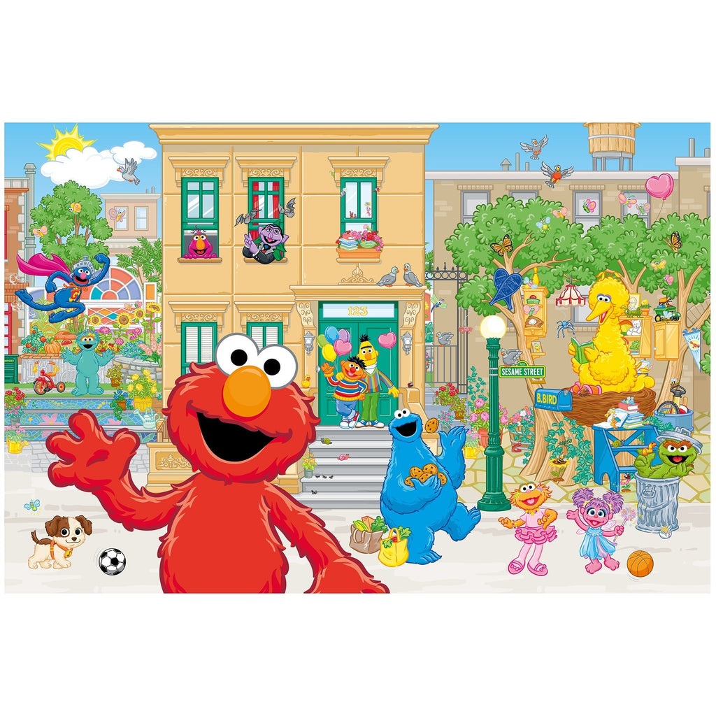 Sesame Street TeamPuzzle 194-Piece Puzzle, Two Difficulty Sections, 19x13 Inches