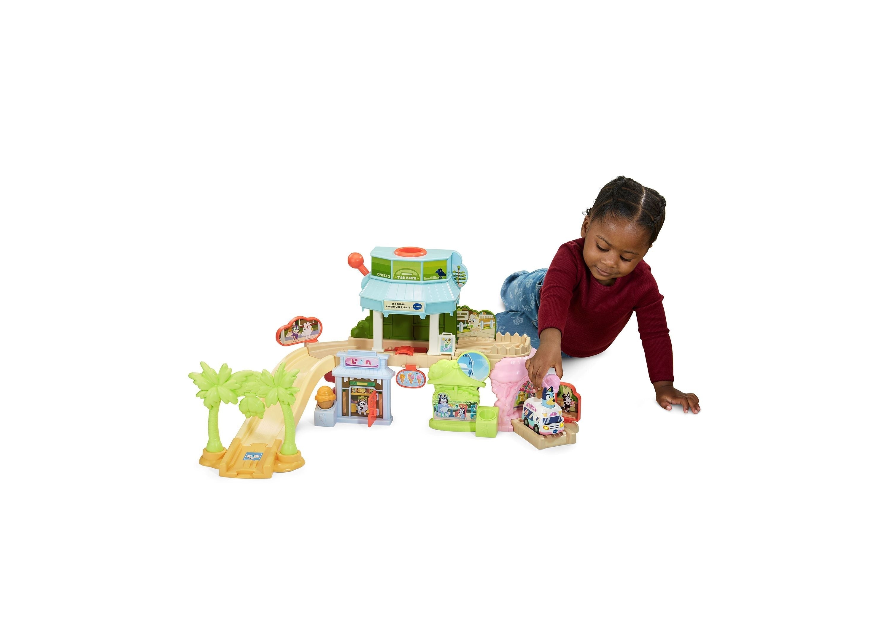 Bluey Ice Cream Adventure Playset With SmartPoint Sounds & Interactive Track