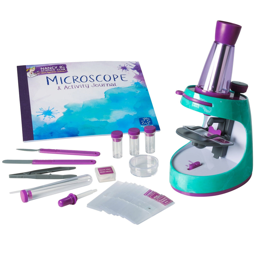 Educational Insights Nancy B's Science Club Microscope & Activity Journal Kit