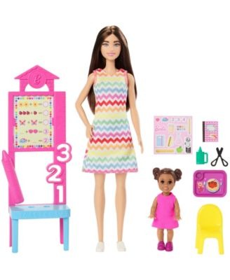 Barbie Teacher Doll Set - Brunette with Classroom Accessories