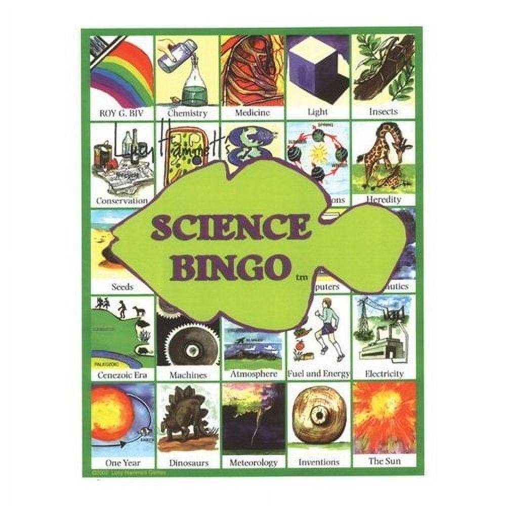 Interactive Science Bingo Game - Explore Chemistry, Biology & Physics