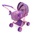 Peppa Pig Floral Fantasy Doll Pram with Retractable Canopy - Purple, Pink