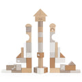Wooden Blocks: 50pcs - Tan