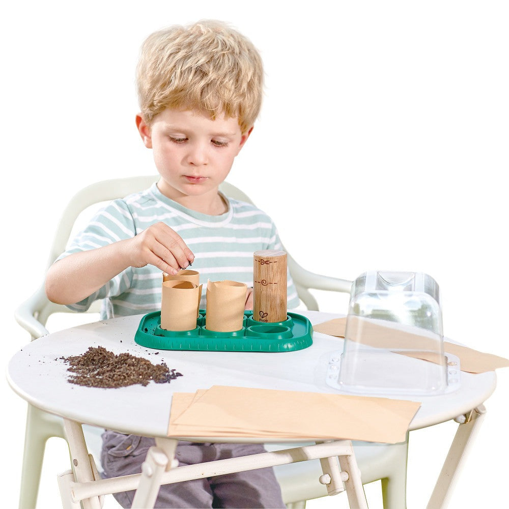 Hape Nature Fun Growing Gardeners Greenhouse Kit, Kids Ages 4+
