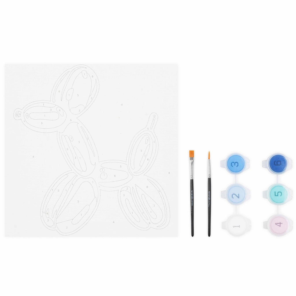 Brea Reese Mini Paint By Number Balloon Dog 6x6 Inch Canvas Kit