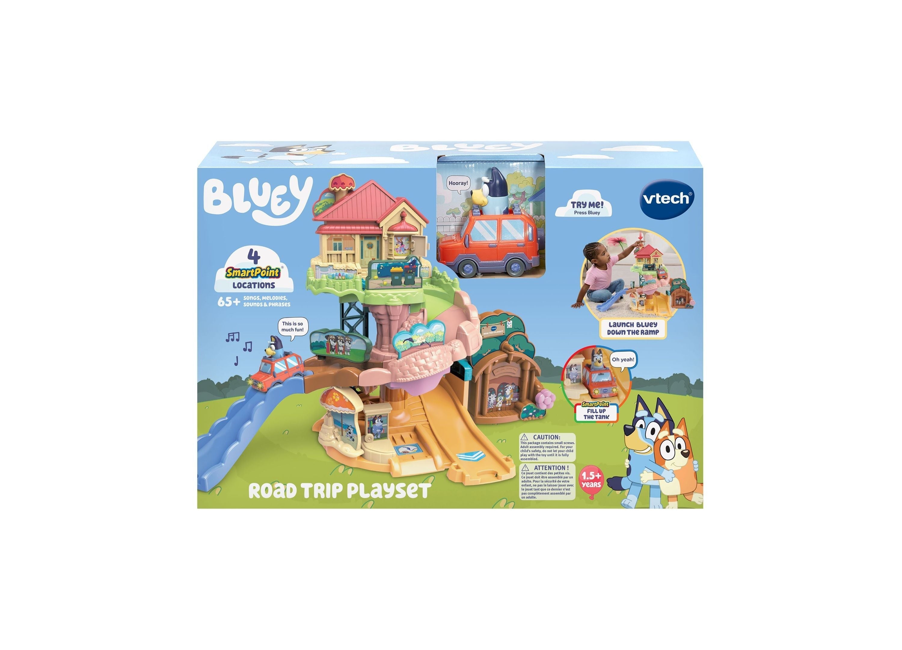 VTech Bluey Road Trip Interactive Playset - DJ Bluey Edition