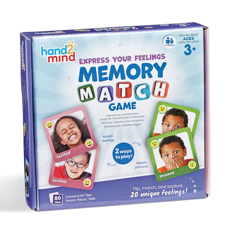 Hand2Mind Express Your Feelings Memory Match Game