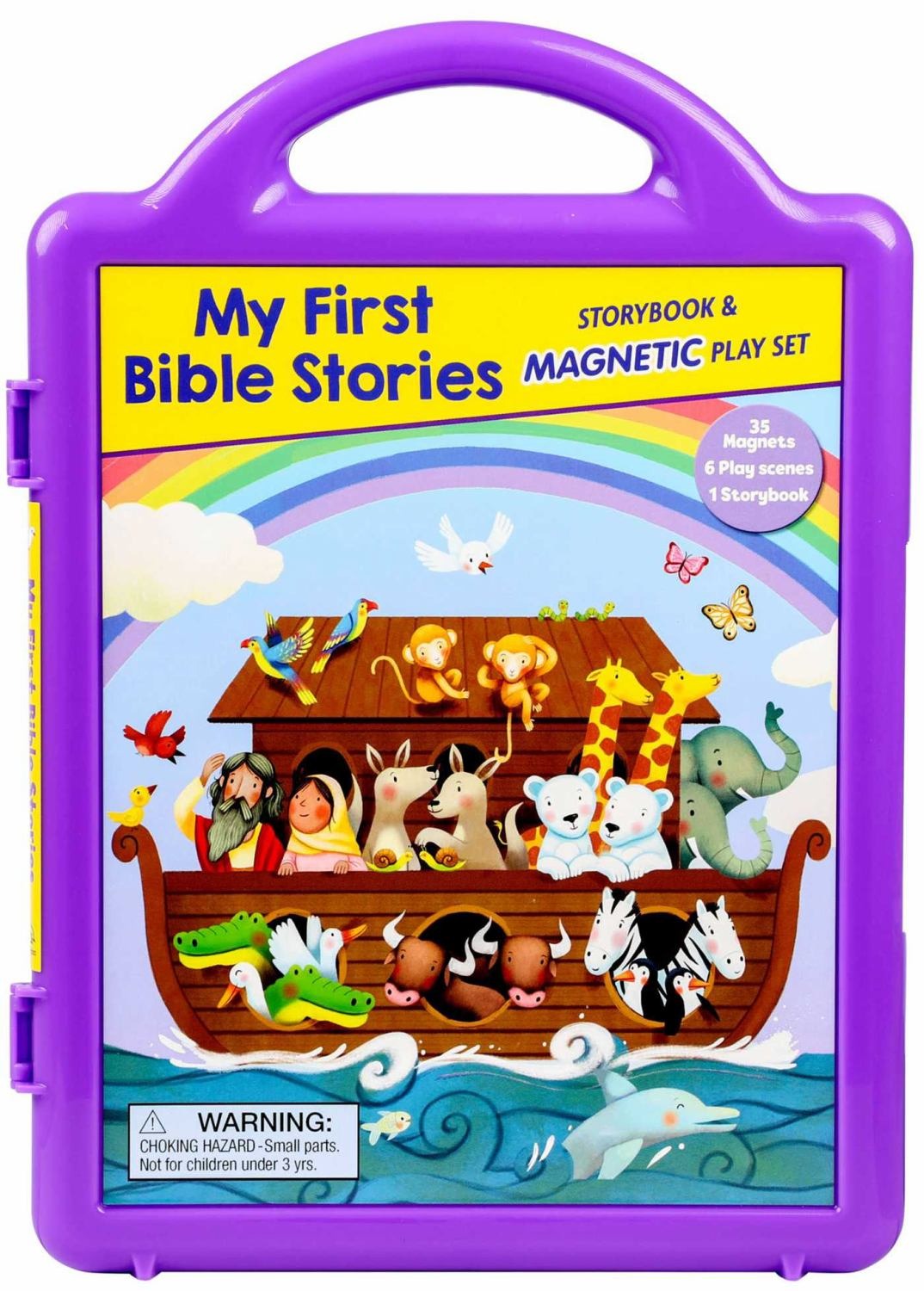 Bible Stories Storybook & Magnetic Play Set With 34 Magnets