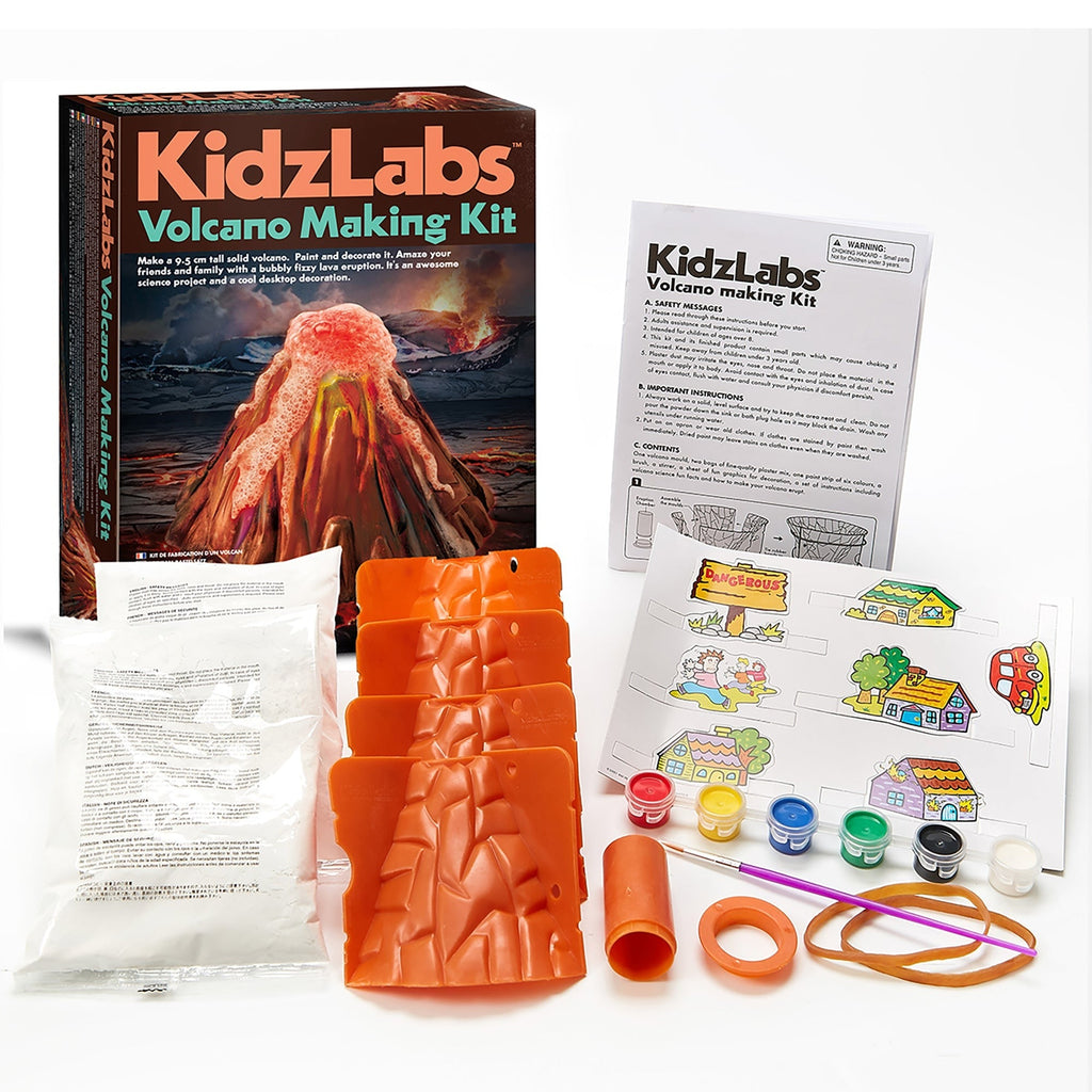 KidzLabs Volcano Making Kit With Erupting Science Experiment