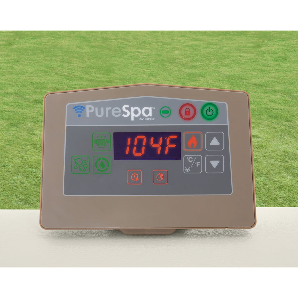 Intex PureSpa Chevron Deluxe 6-Person Inflatable Hot Tub With 170 Bubble Jets