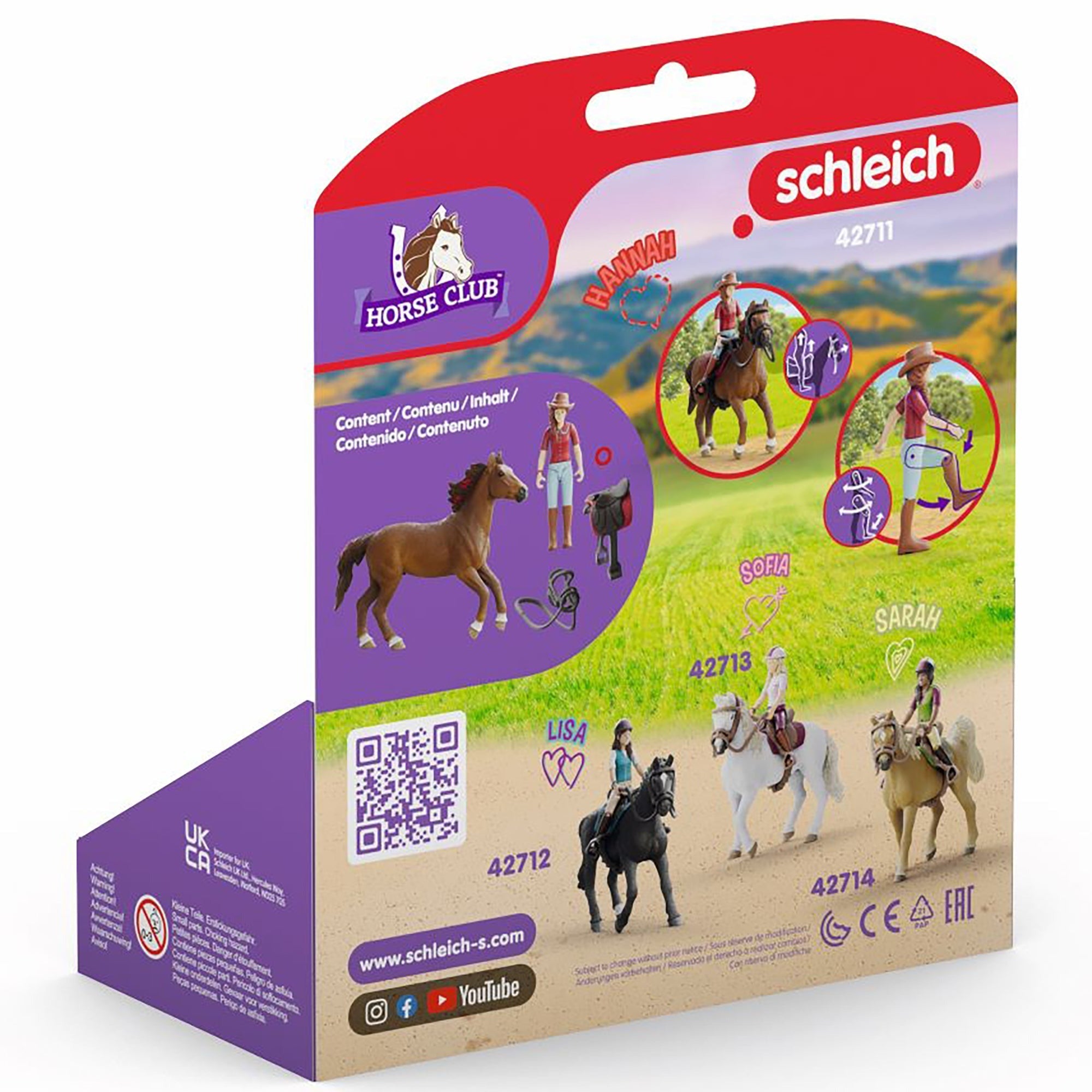Schleich Horse Club Hannah & Cayenne 6-Piece Playset