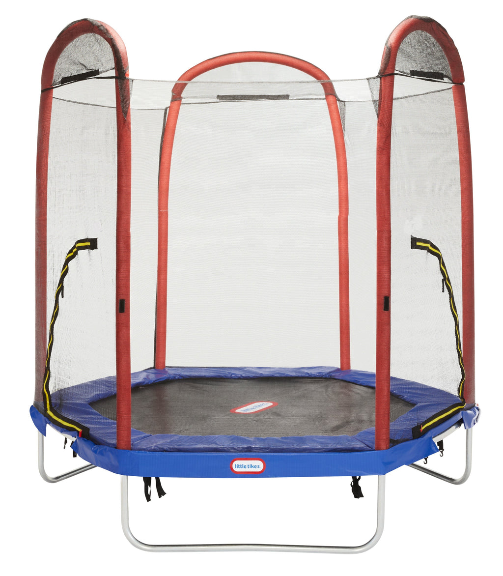 Little Tikes Climb 'n Slide 7ft Trampoline with Enclosure