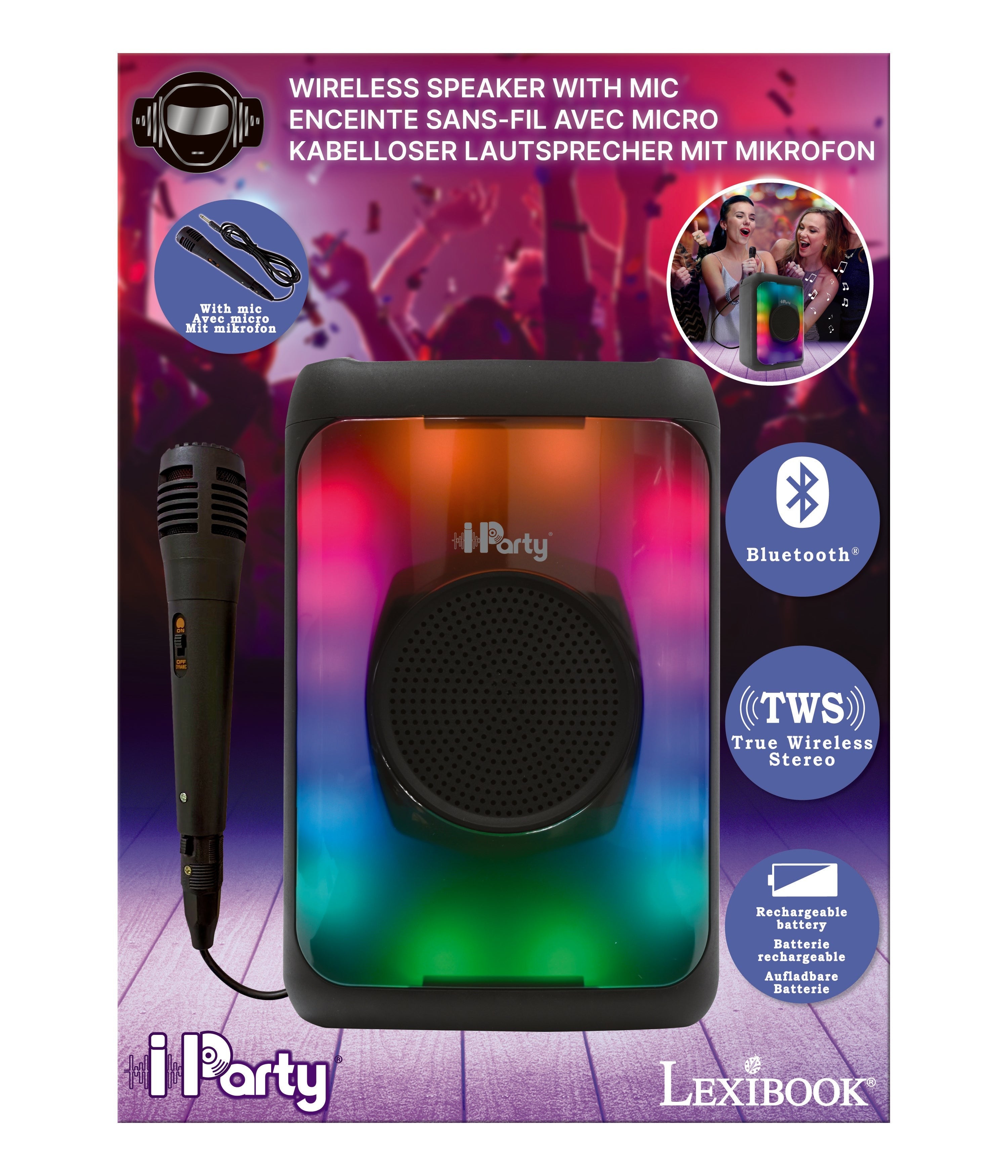 LEXIBOOK Medium size Flame Bluetooth® Speaker with mic