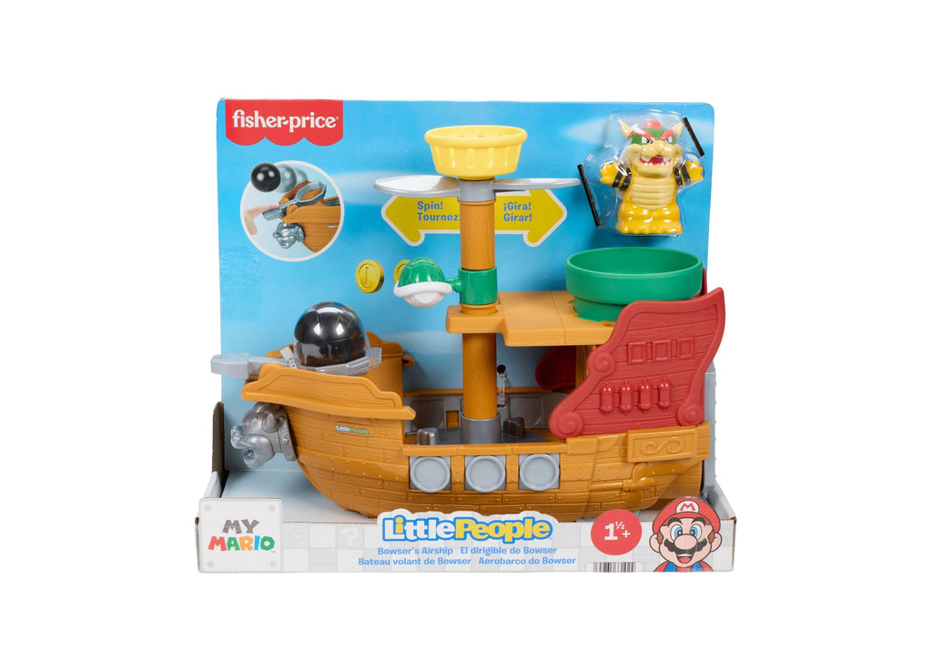Fisher Price Little People My Mario Bowser's Airship Playset