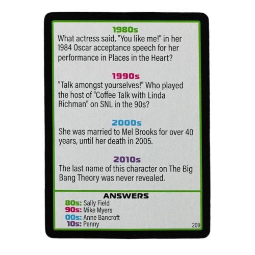 Decades of Trivia Game - Nostalgic Pop Culture Quiz