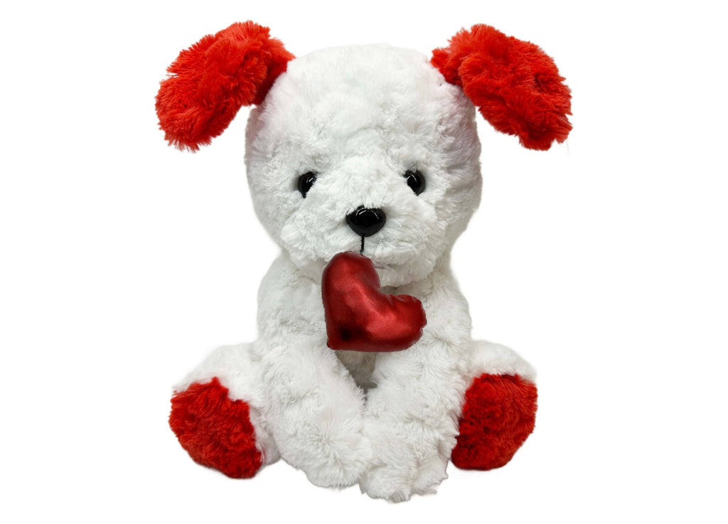 Snuggle Time Wild Hippo Valentine's Day Plush - Cuddly White & Brown