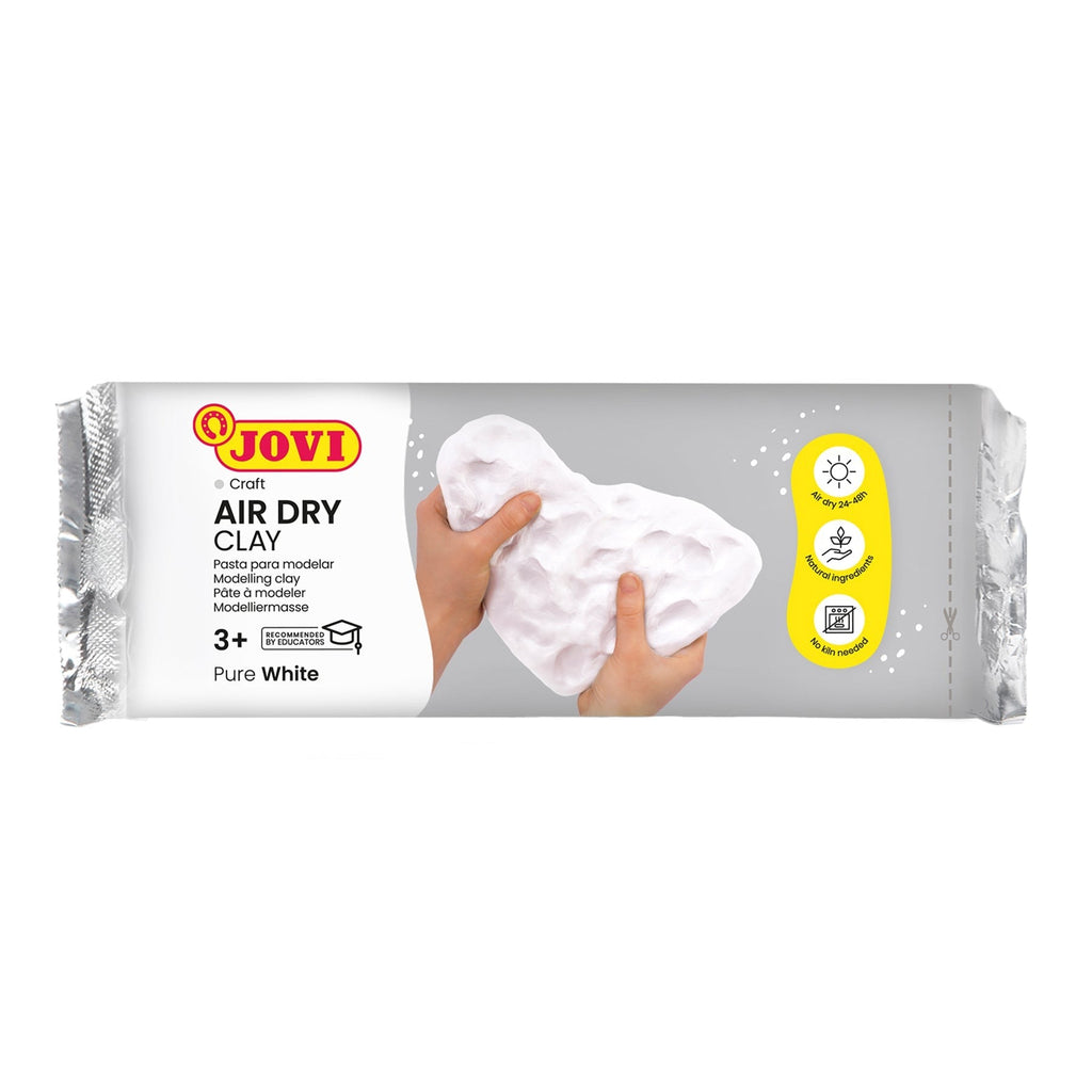 JOVI No-Bake Craft Air Dry Clay, White, 2.2lb Bar, 2-Pack