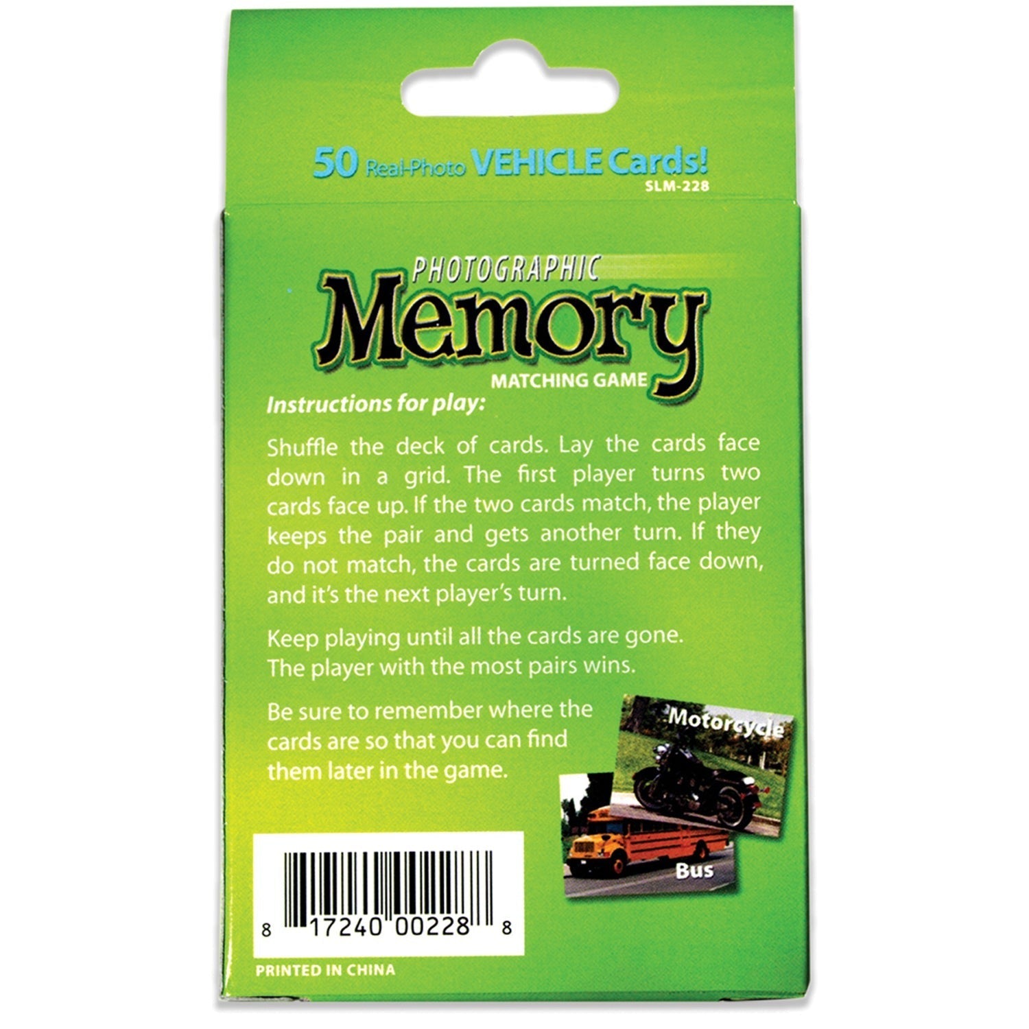 Stages Learning Photographic Memory Match Game - Vehicles Edition - 3 Pack