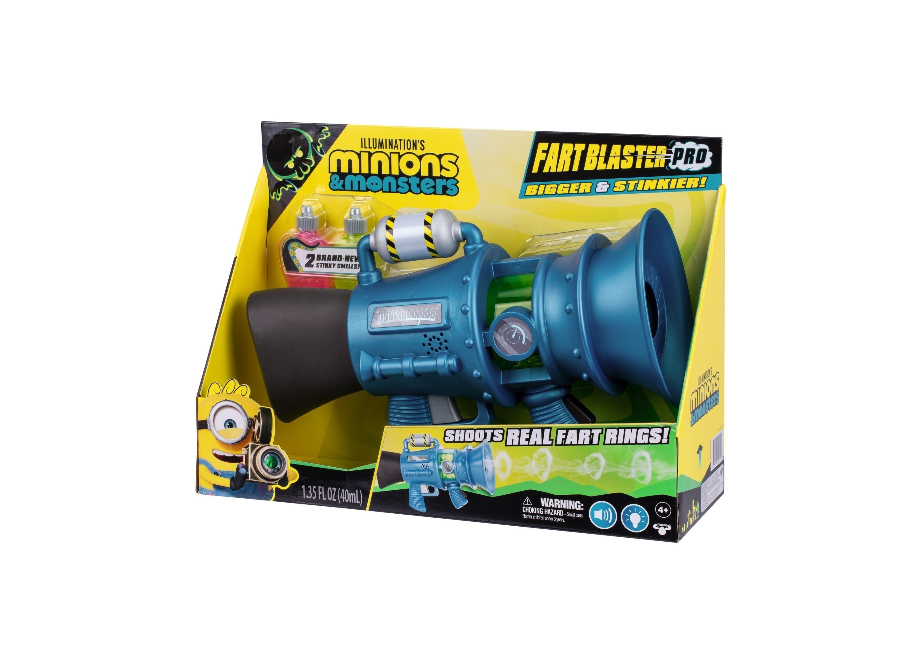 Despicable Me Minions 3 Supreme Fart Blaster With Fog Rings And Sound Effects