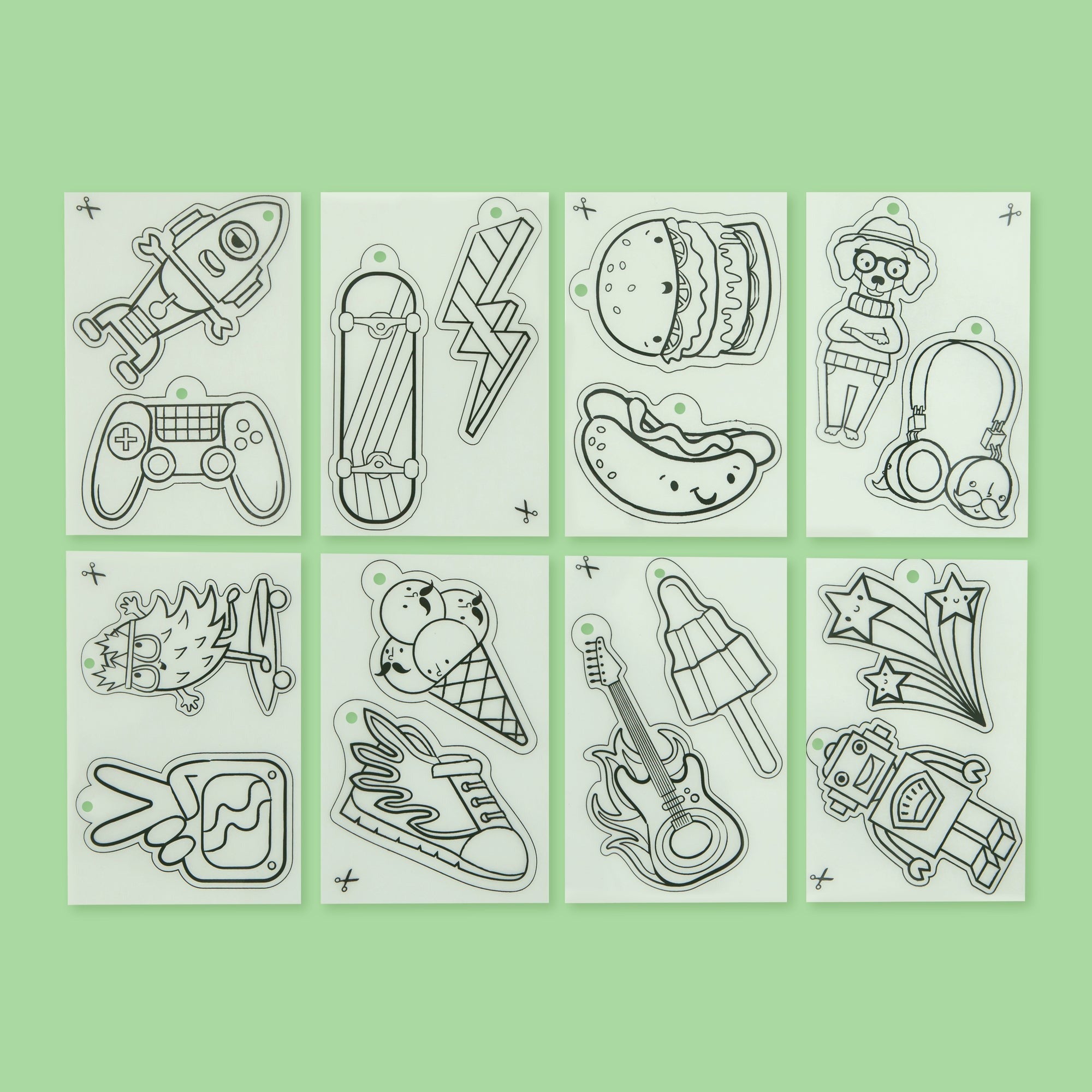 Tiger Tribe Shrinkies Ultimate Collection Craft Kit for Jewelry & Keychains, Ages 5-9