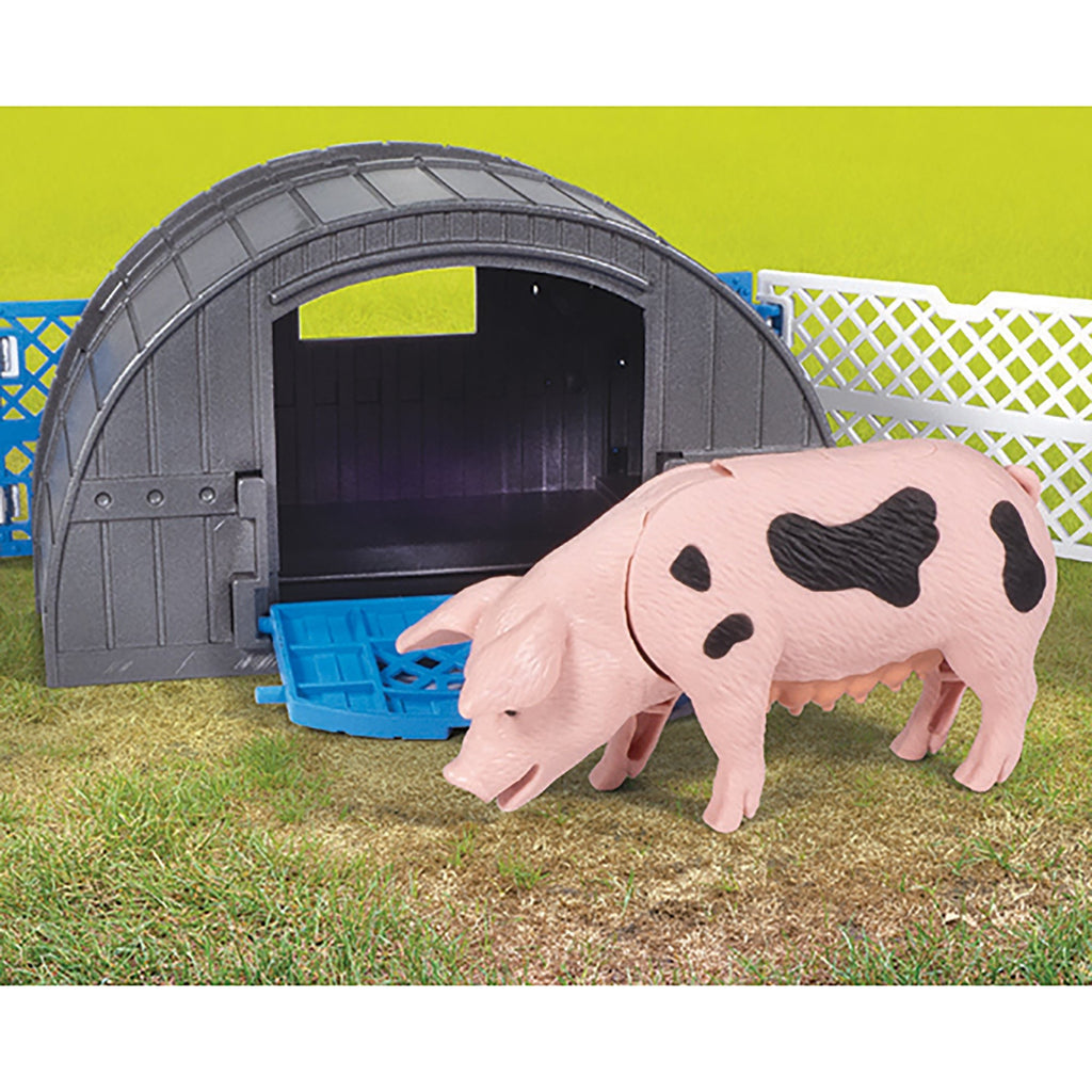 Big Country Toys Pig Hut Adventure 10-Piece Farm Toy Playset