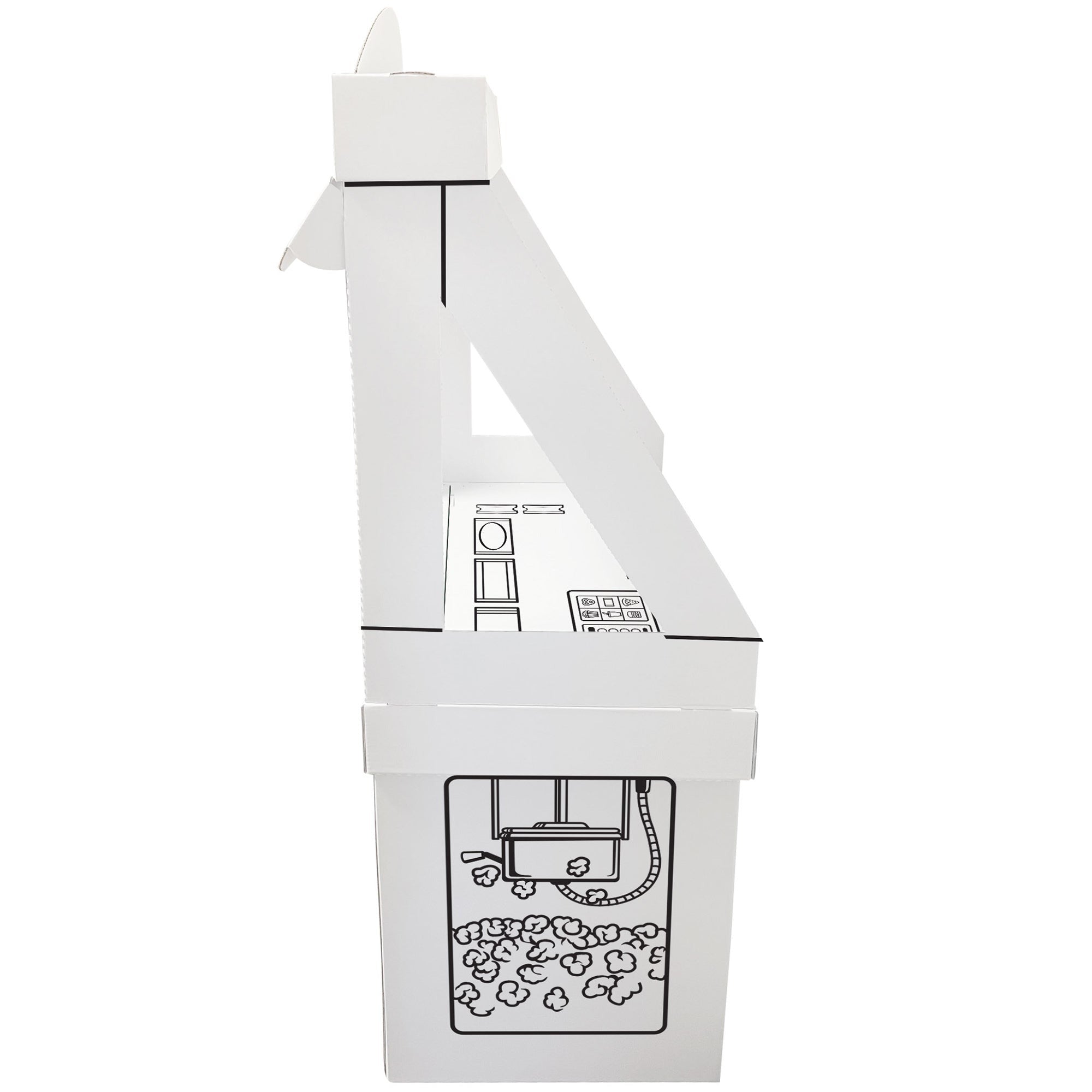 Easy Playhouse Movie Concession Snack Stand Cardboard Playhouse